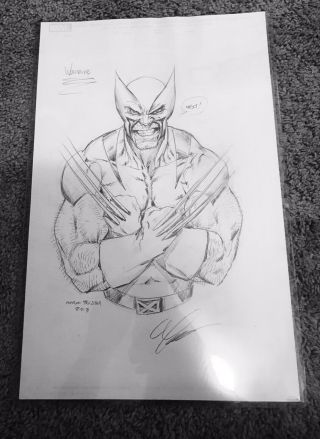 Mark Texeira Wolverine 11 X 17 Art Sketch