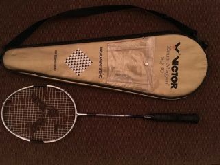 Vintage Victor Badminton Racket Zeus Magan Sq20 With Case