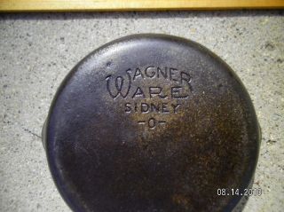 Vintage Wagner Ware Sidney Ohio 0 3 Cast Iron Skillet 1053a Double Spout Rim.