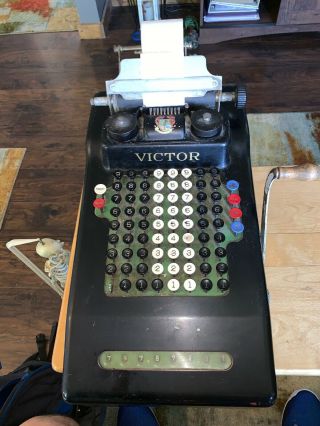 Vintage Victor Adding Machine 1930,  S