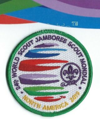 2019 World Jamboree On Site Green Border Patch Wsj Bsa Visitor Uniform
