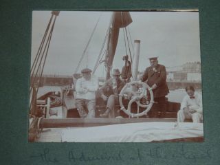 Vintage Photograph Album Sailing Holiday Early 1900 