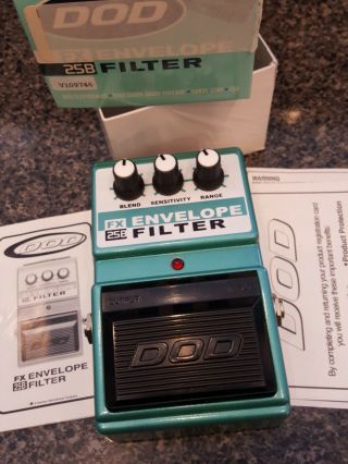 Dod Fx25b Envelope Filters Guitar Effect Pedal W/ Box Vintage