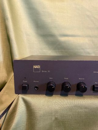 NAD 1020 Series 20 Preamp Vintage Stereo Preamplifier Phono SFH 3