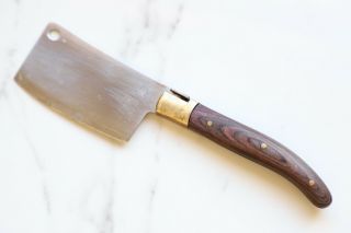 Laguiole Cheese Knife/cleaver - Wooden Handle Made In France
