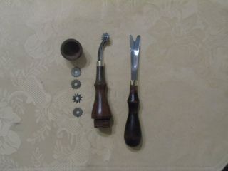 Vintage Leather Tools,  1 C S Osborne Rein Tool & 1 Disson Box Carriage