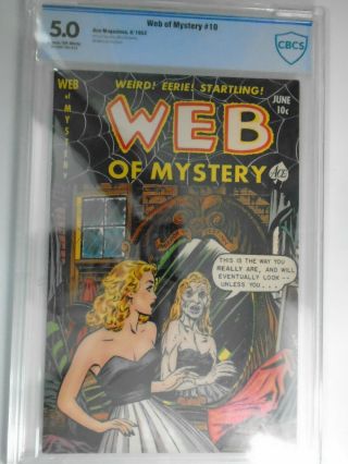 Web Of Mystery 10,  Cbcs,  Vg/fine,  5.  0,  Cream/off - White Pages,  Rare