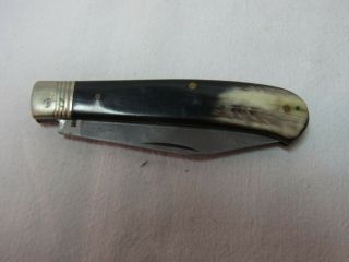 Old Vintage German Pocket Knife With Horn Handle F