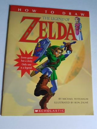 The Legend Of Zelda Nintendo How To Draw 2001 Paperback Childrens Book Vintage