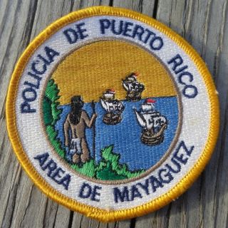 Policia De Puerto Rico Police Area De Mayaguez 3.  25 " Round Patch