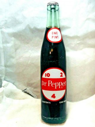 Dr Pepper One Pint Bottle 16 Oz