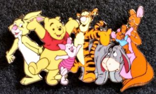 Pooh & Friends Piglet,  Tigger Eeyore,  Rabbit,  Kanga,  Roo Disney Pin Le2000