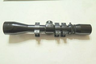 Vintage Burris 3x - 9x Pistol Scope 3 - 9 Eer Handgun Duplex With Rings