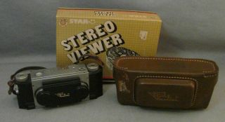 Vintage Stereo Realist 3d David White 35mm Camera With Case And Viewer