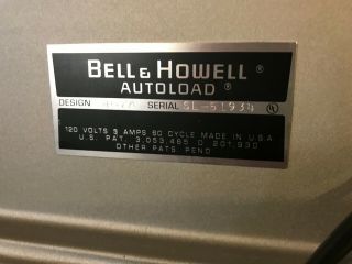 Vintage BELL & HOWELL AUTOLOAD 8mm MOVIE PROJECTOR Great,  467a,  8 2
