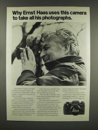 1976 Leica Leicaflex Sl2 Camera Ad - Ernst Haas