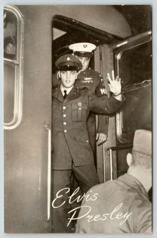 Elvis Presley Us Army Soldier Arrival By Train In Friedberg Germany 1958 Dutch