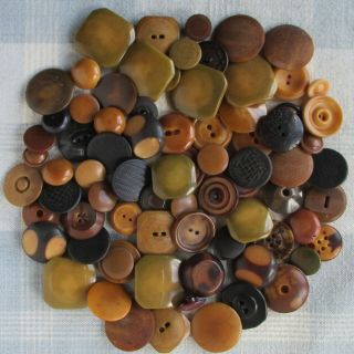 Assortment Of 70 Vegetable Ivory Buttons