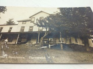 Turnwood NY Real Photo Postcard Picture RPPC Early 20th Cent MacDonald Home 2