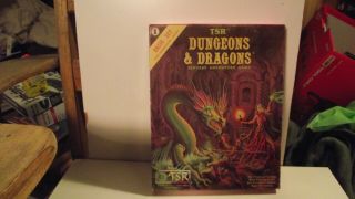 Vintage 1980 Dungeons & Dragons Fantasy Adventure Game Basic Box Set 1 - Tsr 1011