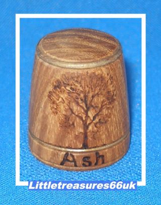 Turned Ash Wood By Innis Mitchell Thimble.