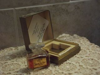 Vintage Jean Patou Joy Perfume Paris 1/2 Ounce France Parfum