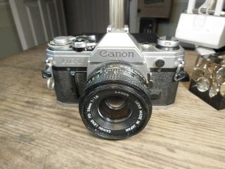 Vintage Canon Ae 1 Camera W 50mm Lens