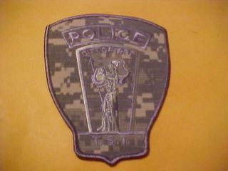 Troy Michigan Police Patch Shoulder Size Camo