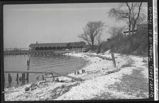 1937 Ferry Landing Tottenville Staten Island Nyc Old Sperr Photo Negative T99