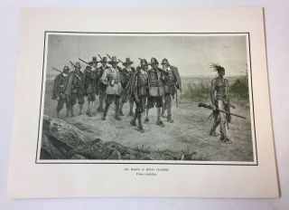 1946 7x9.  5 Print The March Of Myles Standish