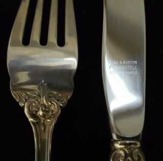 Vintage Reed & Barton Francis I Sterling Silver Youth Fork & Knife Set,  No Mono 3