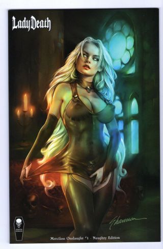 Lady Death Merciless Onslaught 1 Naughty Edition Shannon Maer (vf) Unsigned