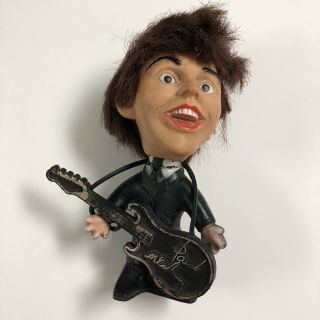 The Beatles Paul Mccartney 1964 Authentic Vintage Remco Doll Figure With Guitar