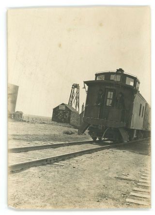 Rppc Osl Oregon Short Line Railroad Railway Caboose Early Snapshot Photo Or