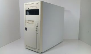 Vintage Desktop Computer Retro At Pc Case Solid Metal Heavy