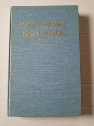 Worcester Bank Book 1804 - 1966 Worcester County National Bank