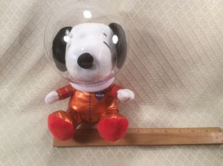 Hallmark Nasa Snoopy Astronaut 8” Plush Orange Spacesuit Stuffed Animal