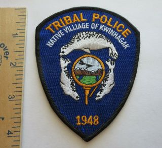 Kwinhagak Native Village Alaska Tribal Police Patch Vintage