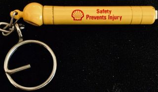 Vintage Shell Oil Company Tire Pressure Guage/keychain