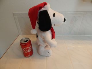 Snoopy Gemmy animated singing dancing Santa christmas plush theme song 2011 toy 2