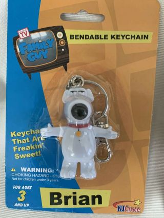 Family Guy Brian Bendable Keychain Factory.