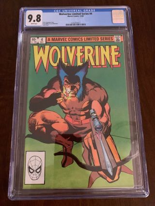 Wolverine Limited Series 4 Cgc 9.  8 Frank Miller White Pages