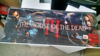 Sega House Of The Dead 3 Header For Full Size Arcade Game 12x29 Inches