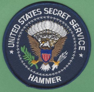 United States Secret Service Hammer Team Hazardous Agent Mitigation Patch