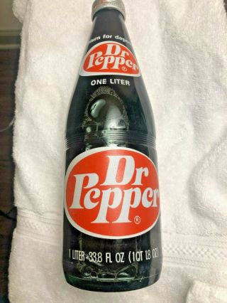 Dr Pepper 1 Liter Bottle Full Condtion