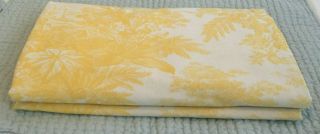 Rare Pottery Barn Riley Full / Queen Duvet Cover Yellow Toile
