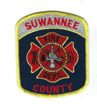 Suwannee County Fl Florida Fire Dept.  Patch -