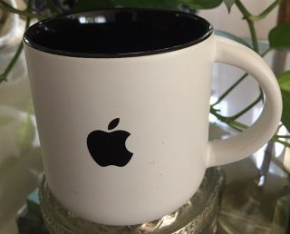 Apple Mac Computer Coffee Mug Apple Logo Macintosh White Mug Black Apple