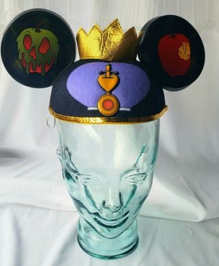 Disney Snow White Evil Queen Mickey Ears Hat - Nwot