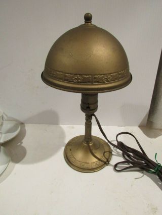 Antique Art Deco Metal Dome Top Wall Sconce Table Lamp Vintage Adjustable Unique